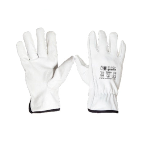 GUANTES PIEL VACUNO BLANCO BABIECA