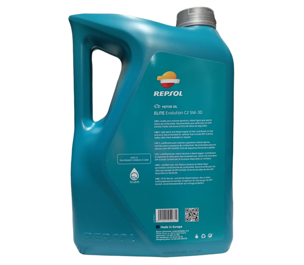 Aceite motor Repsol Elite Evolution C2 5W-30