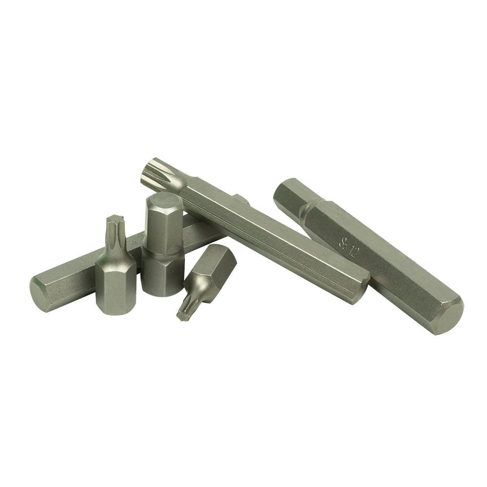 MALETÍN DE 42 PUNTAS HEXAGONALES, 12 CANTOS Y TORX DE 1/2" Y 3/8"