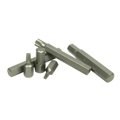 MALETÍN DE 42 PUNTAS HEXAGONALES, 12 CANTOS Y TORX DE 1/2" Y 3/8"