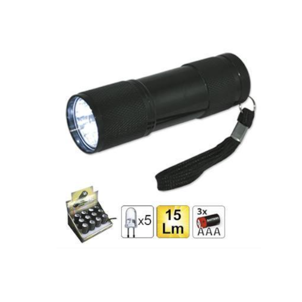 Linterna 5 LEDs JBM