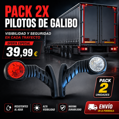 PACK 2x Piloto galibo LED 45º