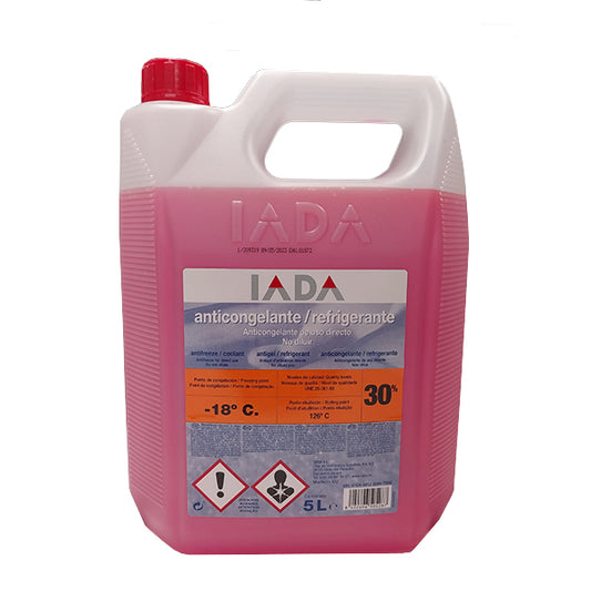 Líquido refrigerante / anticongelante rosa 30% IADA 5L