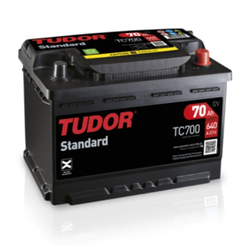 BATERIA TUDOR STANDARD 70AH 640EN L3+D